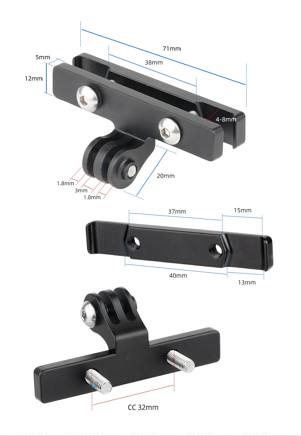 Bicycle Saddle Rail Rear Light Bracket Seatpost Mount Stand For Magicshine RN120 SEEMEE60 100 180 200 300 Lamp Extension Holder