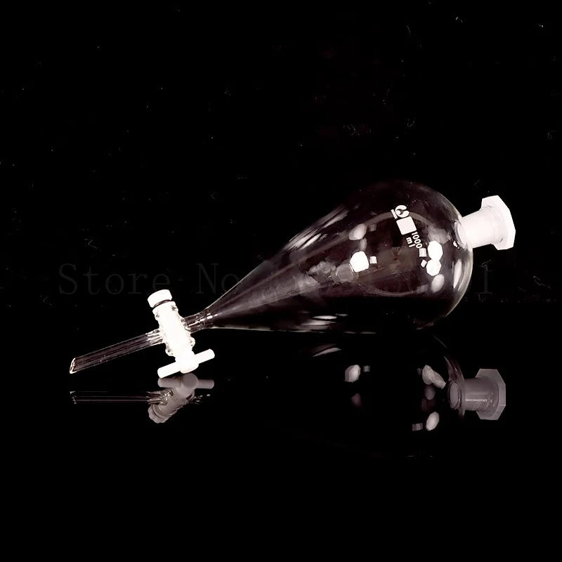 60ml-1000ml Lab Glass Pear-Shaped Separatory Funnel Used to Eurify Essential Oil Chemical Experiment