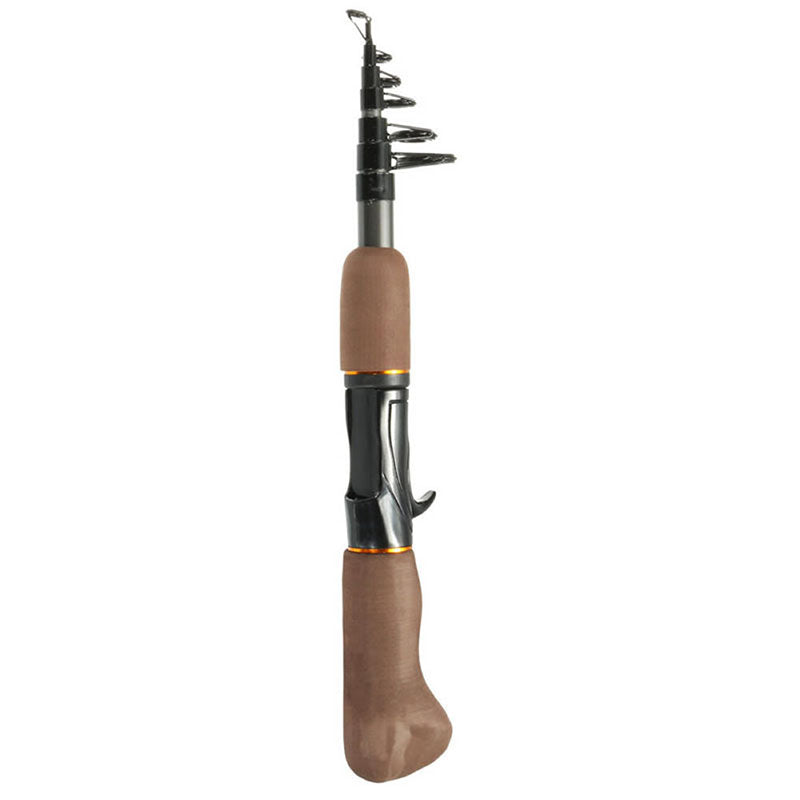 Portable Carbon Fiber Telescope Fishing Rod Travel Sea Rock Spinning Pole