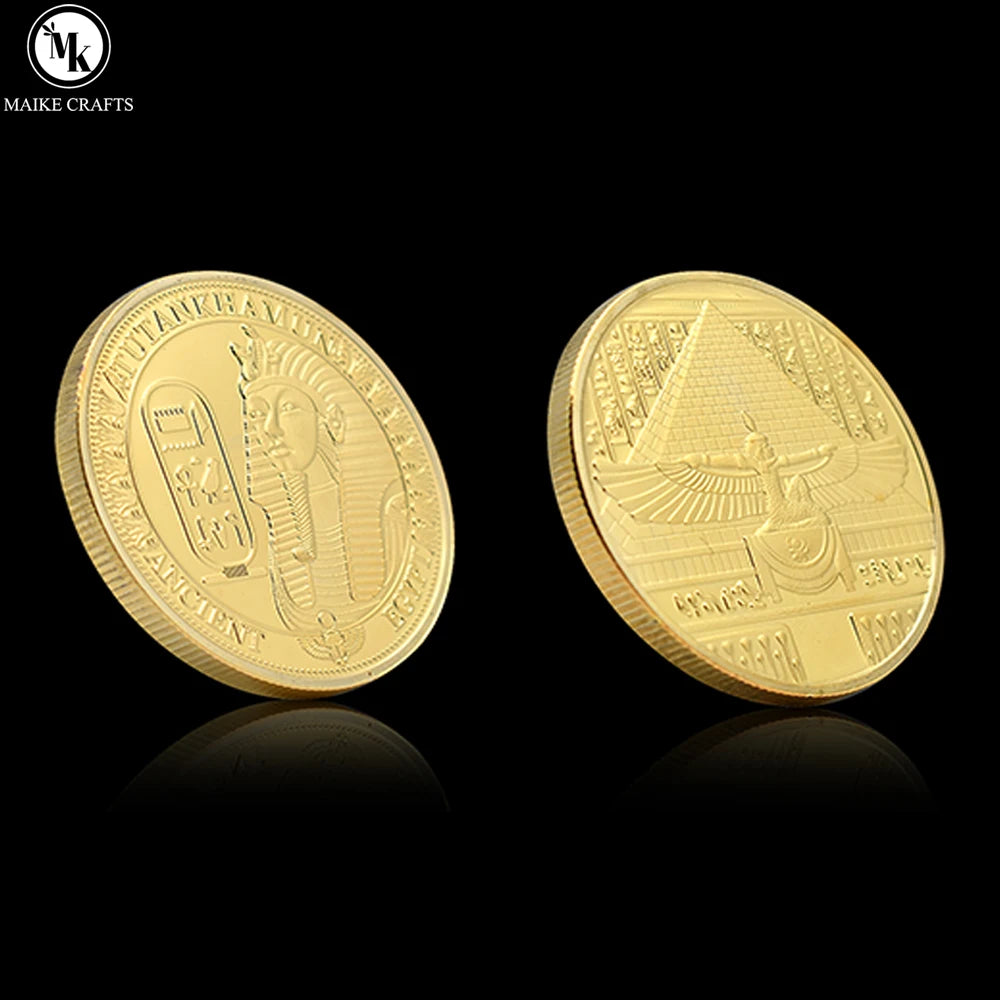 Goddess Isis Commemorative Coin Gold Silver Bronze Metal Ancient Egyptian Mystery Challenge Coin Collection Holiday Gift