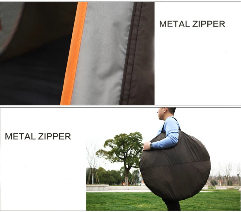 2-4Persons Throw Tent Automatic Waterproof Large Space Family Outdoor Camping Portable Tourist Self-driving BBQ Equipment
