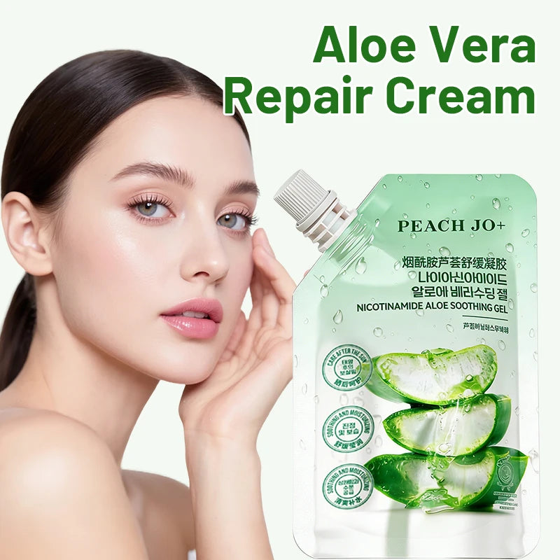 100g Aloe Vera Moisturizing Face Cream Repairs Dry Skin Protects Skin Lubricates and Tightens Skin Care Products for Women & Men
