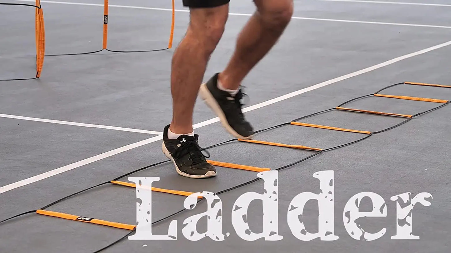 Dual-Purpose Soccer Training Jump Ladder Multifunctional Agility Ladder Speed Training Coordination Footwork Football Equipment