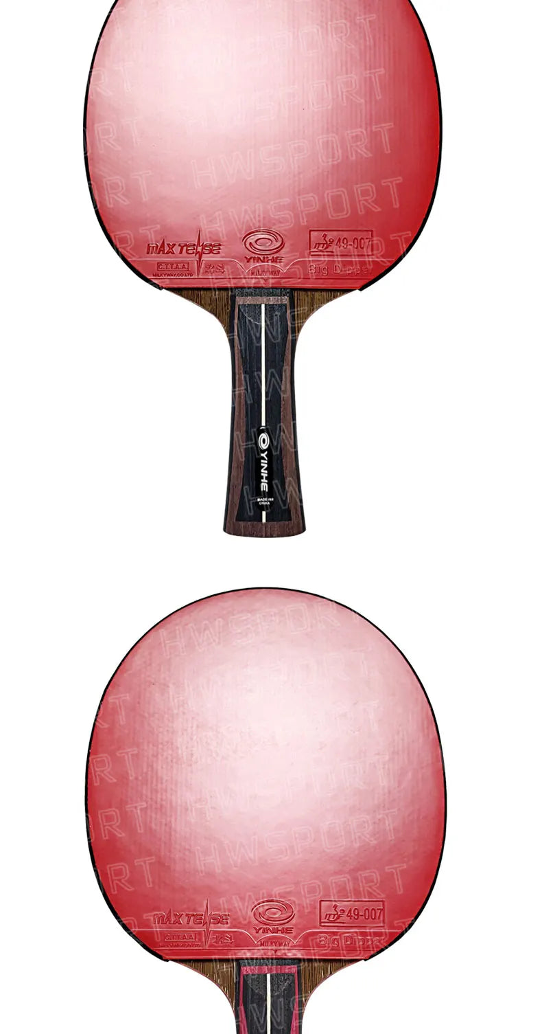 YINHE Professional Table Tennis Racket Pre-made 12 13 14 15 Star Ping Pong Racket Paddle 5 Wood 2 Carbon Offensive Bat for Speed