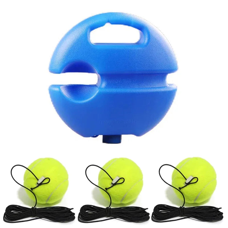 Portable Solo Tennis Trainer Rebound Tennis Ball with String Rope Self Tennis Practice Training Tool for Adults Kids Beginners