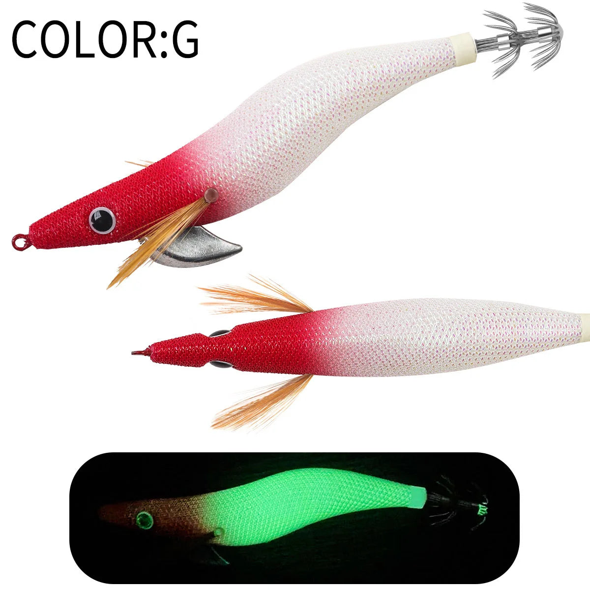 12g 14g 19g Squid Jig Floating Eging Fishing Squid Lure Fishing Lure Artificial Bait for Fishing Squid Hook Octopus Cuttlefish