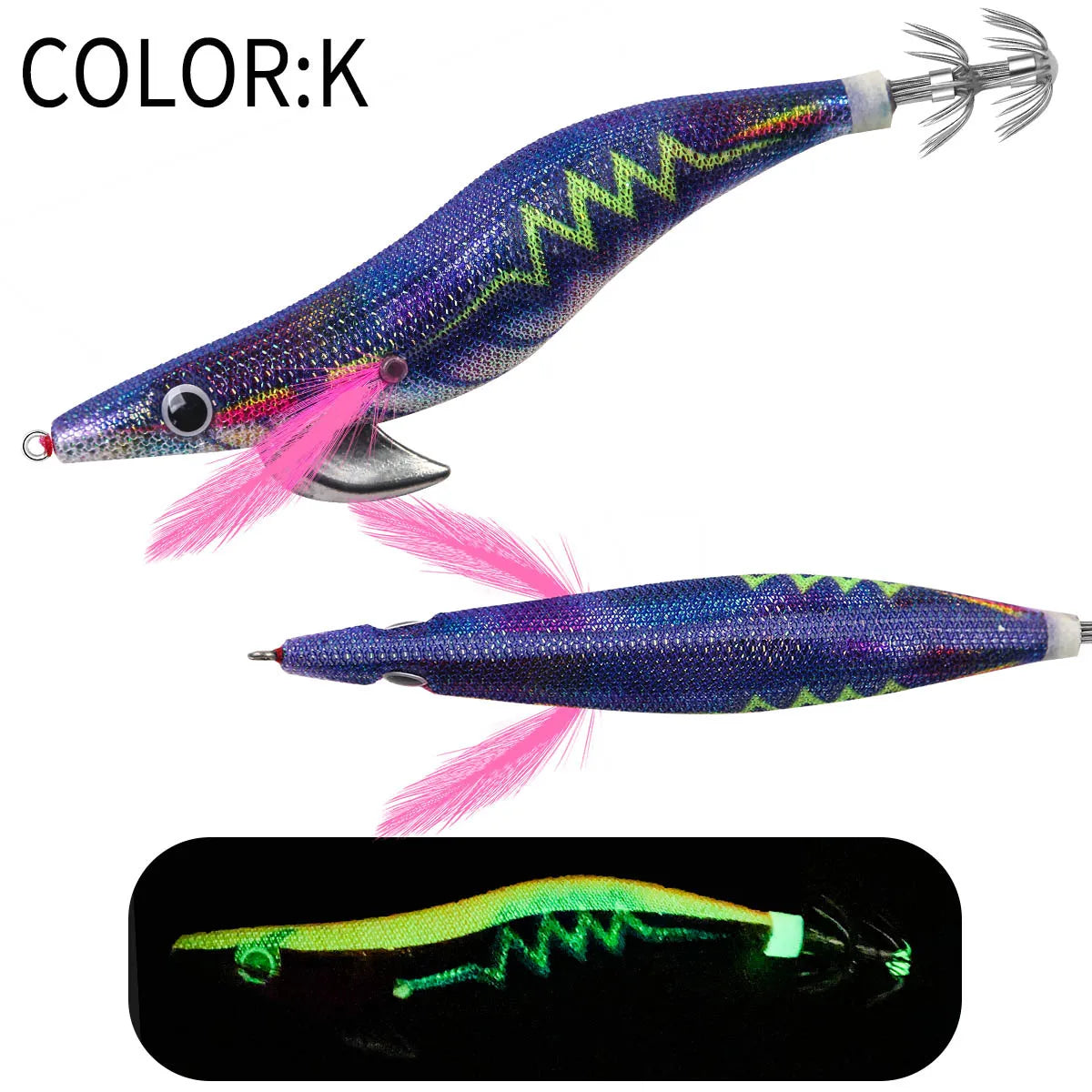 12g 14g 19g Squid Jig Floating Eging Fishing Squid Lure Fishing Lure Artificial Bait for Fishing Squid Hook Octopus Cuttlefish