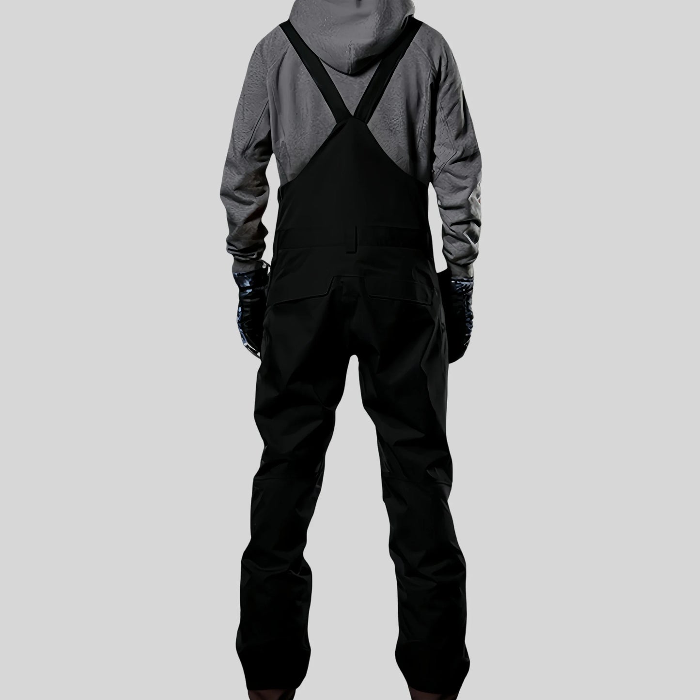 2025 Winter Skiing Pants Outdoor Waterproof Windproof Snow Trousers Men Loose Ski Overalls Snowboard Sport Strap Pants Clothing