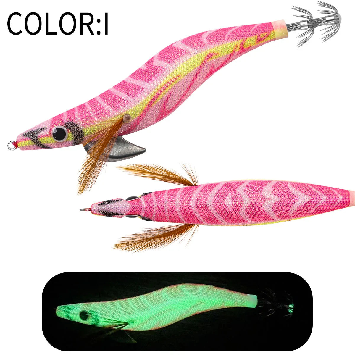 12g 14g 19g Squid Jig Floating Eging Fishing Squid Lure Fishing Lure Artificial Bait for Fishing Squid Hook Octopus Cuttlefish