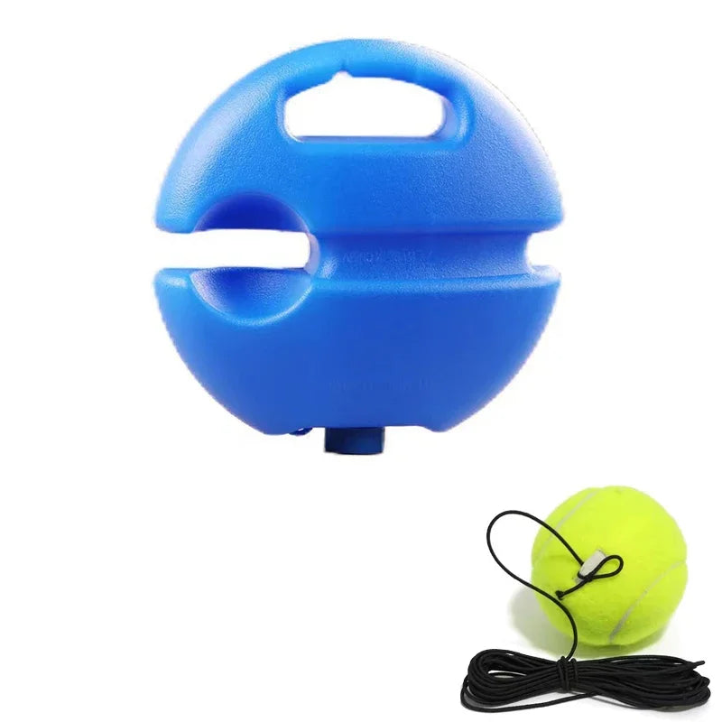 Portable Solo Tennis Trainer Rebound Tennis Ball with String Rope Self Tennis Practice Training Tool for Adults Kids Beginners