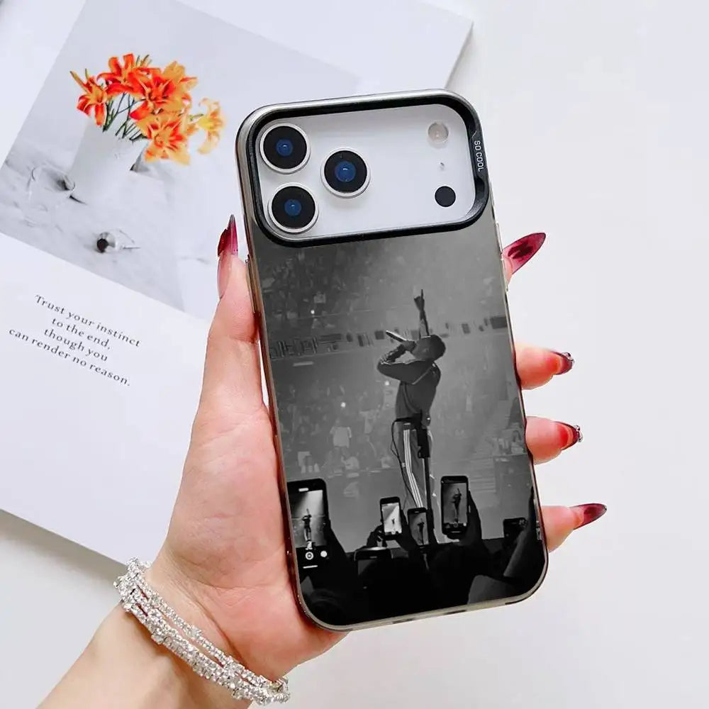 M-Morad MDLR Morad04 Phone Case For iPhone 12 13 14 15 16 17Pro Max Plus Protect Plating Phone Cover