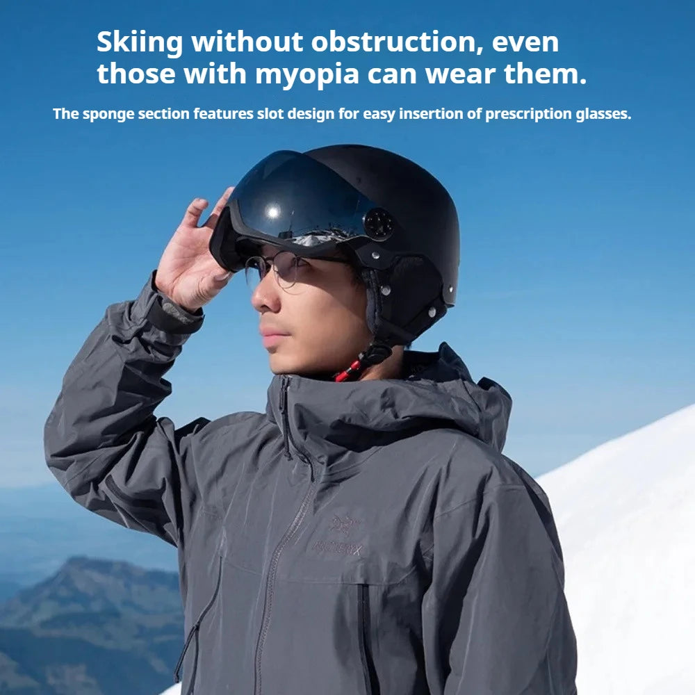 LUMDEER Winter Ski Helmet One-piece Adult Universal Snow Helmet Skating Ski girl Men's Snowboard Outdoor Sports Helmets 2026