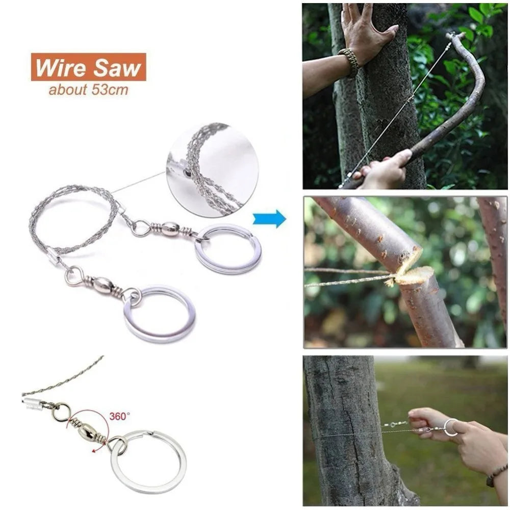 Survival Kit military Camping Multifunction Defense Equipment First Aid SOS for Wilderness Adventure With knife Thermal Blanket