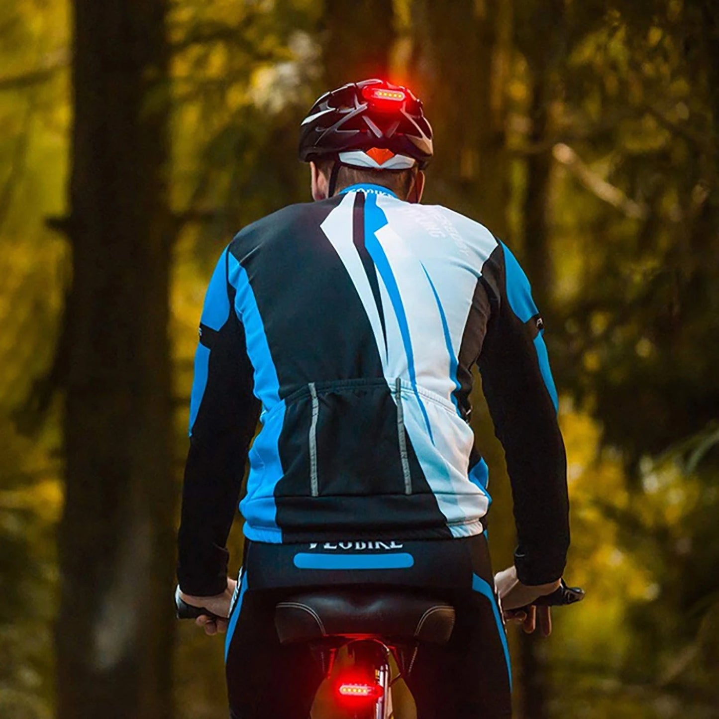 Bike Light Night Riding LED Explosion Flash Light USB Charging Tail Refill Highlighting Bike Light Bicycle Accessories Cycling