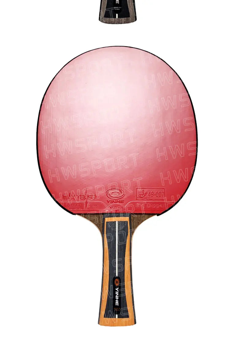 YINHE Professional Table Tennis Racket Pre-made 12 13 14 15 Star Ping Pong Racket Paddle 5 Wood 2 Carbon Offensive Bat for Speed
