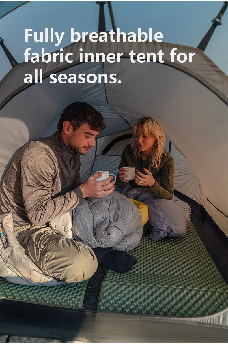 Naturehike Opalus UL 2-3 Man Hiking Tent Portable 4 Seasons High Strength 15D Nylon Backpack Trekking Tunnel Tent CNK2450WS036
