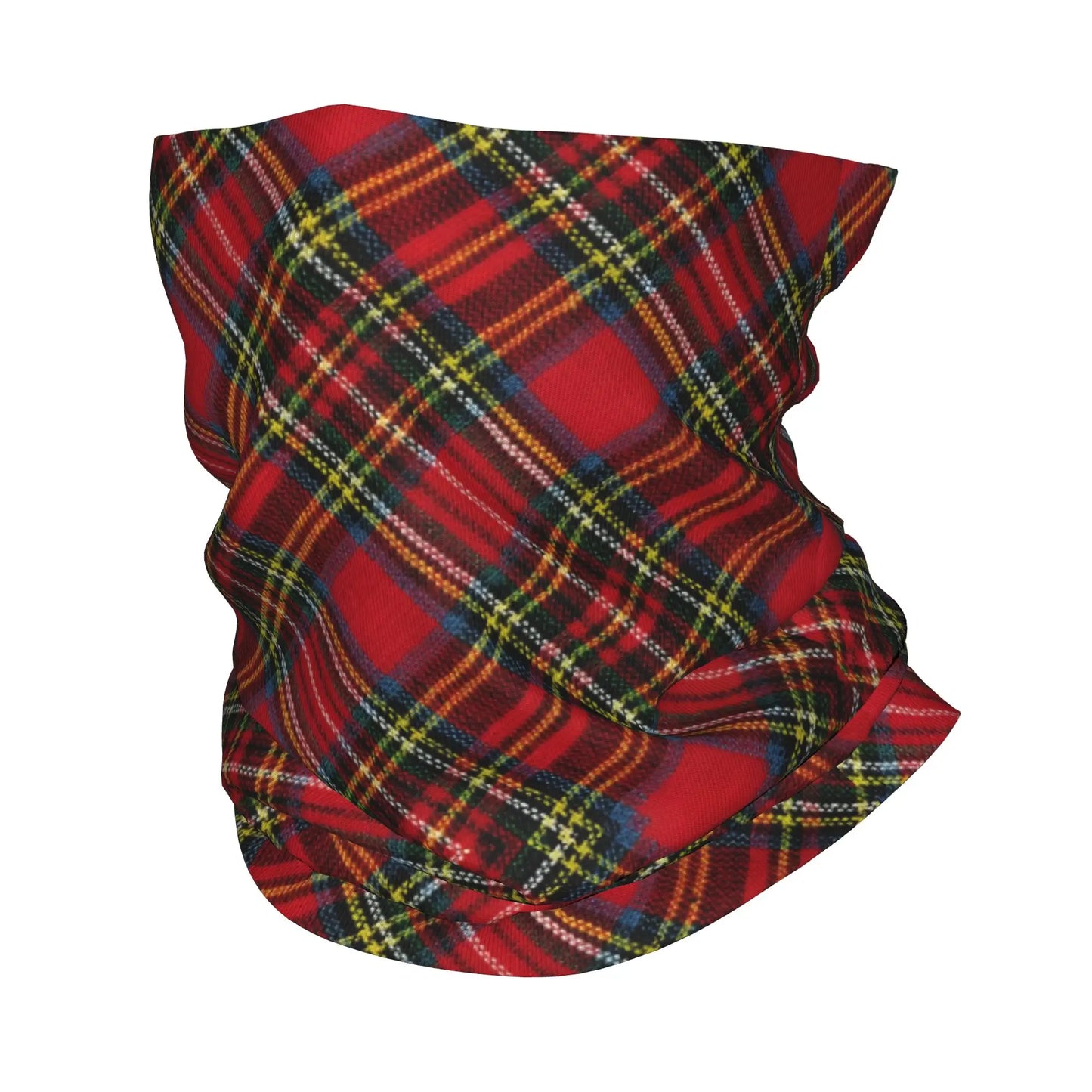 Custom Stewart Royal Scottish Tartan Bandana Neck Gaiter for Ski Camping Women Men Wrap Scarf Scotland Print Headband Warmer