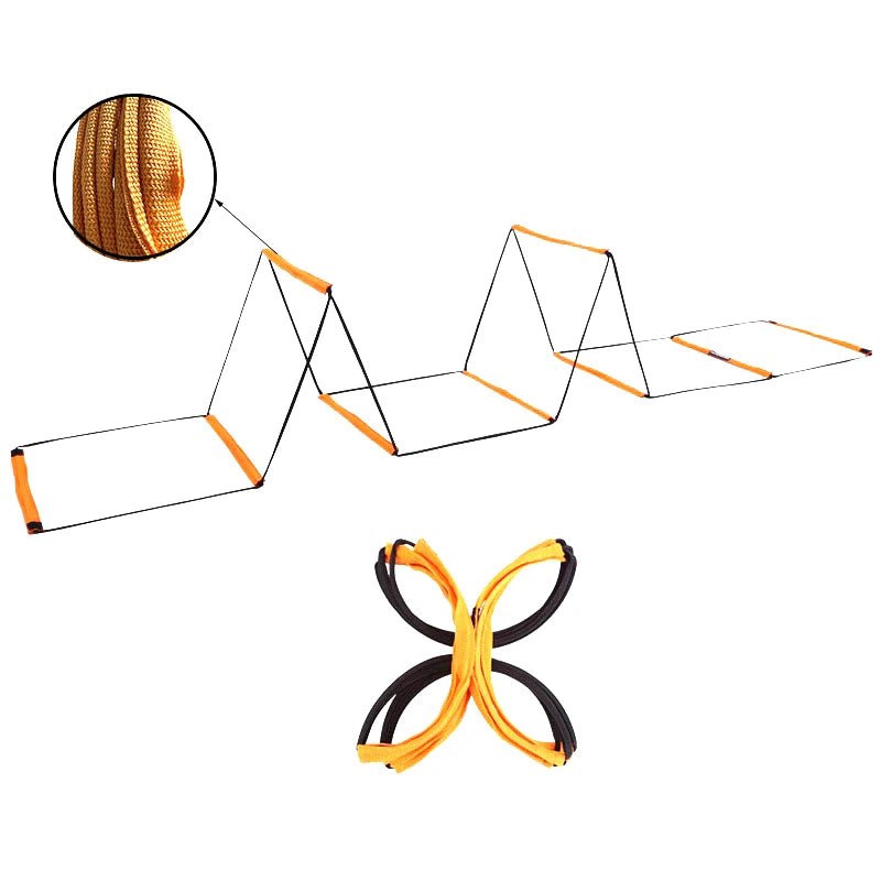 Dual-Purpose Soccer Training Jump Ladder Multifunctional Agility Ladder Speed Training Coordination Footwork Football Equipment