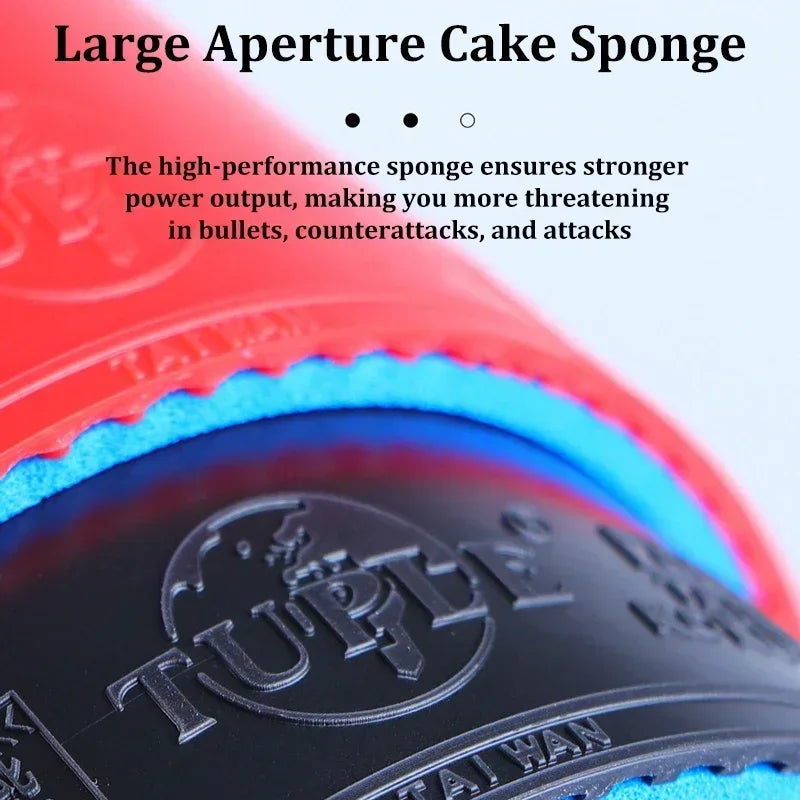 KOKUTAKU Table Tennis Racket Rubber Pimples in ITTF Approved Tuple 007 Ping Pong Rubber With Internal Energy Blue Cake Sponge