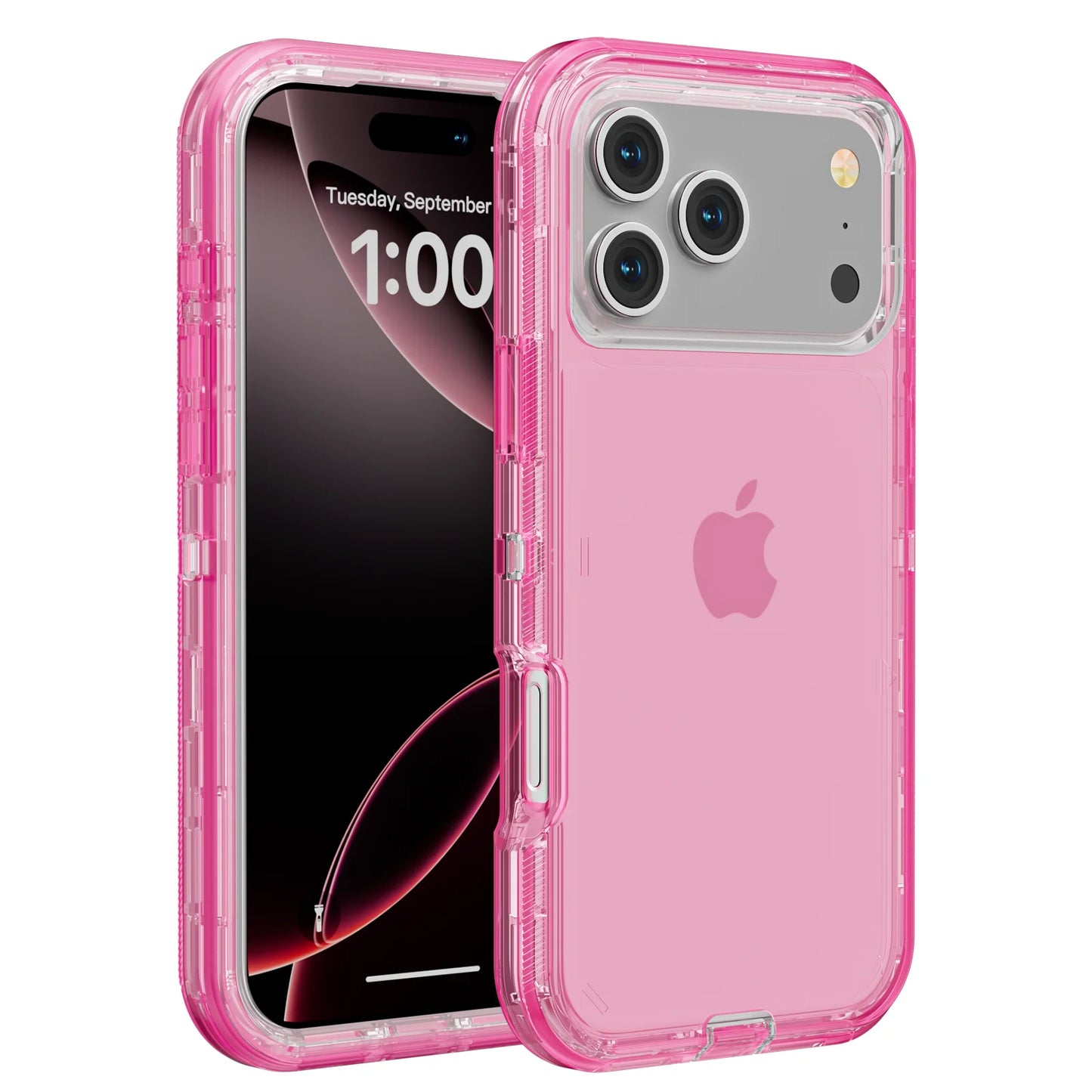 3 IN1 For iPhone 17 16E 15 14 16 PLUS 11 17 Pro MAX MINI 17 Air Phone Case Heavy Duty Hybrid Rugged Shockproof Armor Hard Cover