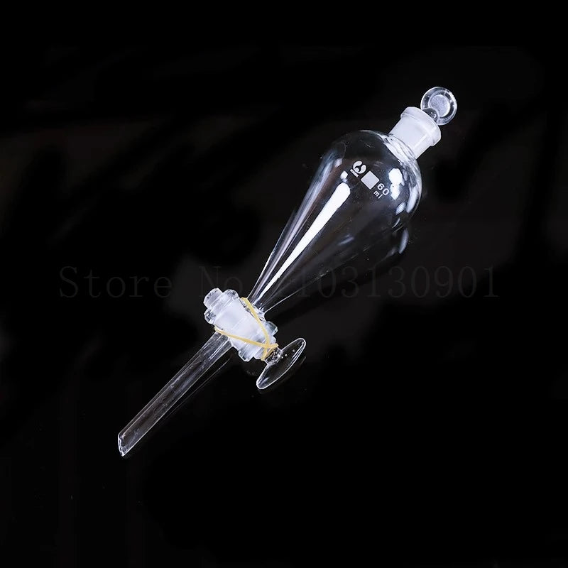 60ml-1000ml Lab Glass Pear-Shaped Separatory Funnel Used to Eurify Essential Oil Chemical Experiment