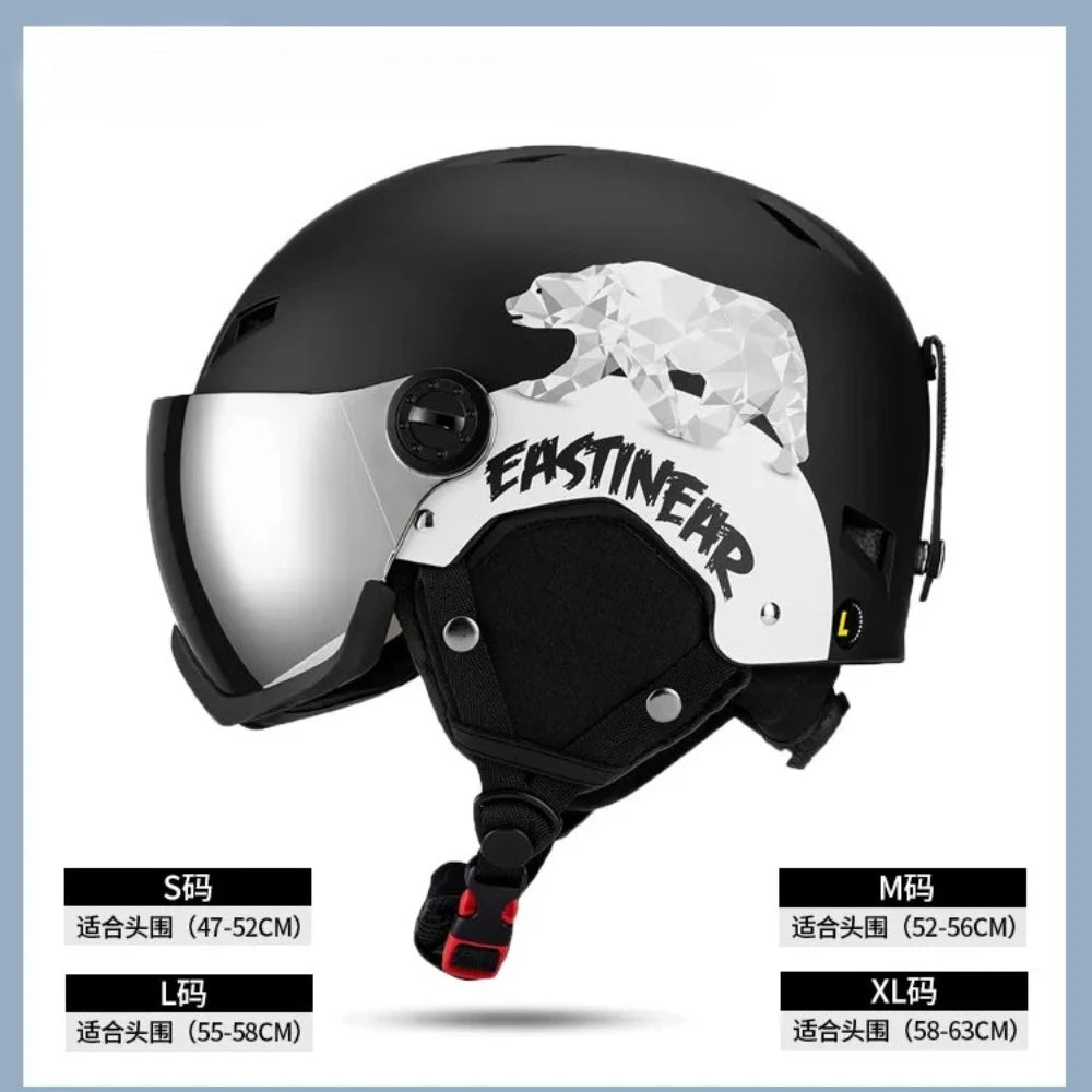 LUMDEER Winter Ski Helmet One-piece Adult Universal Snow Helmet Skating Ski girl Men's Snowboard Outdoor Sports Helmets 2026