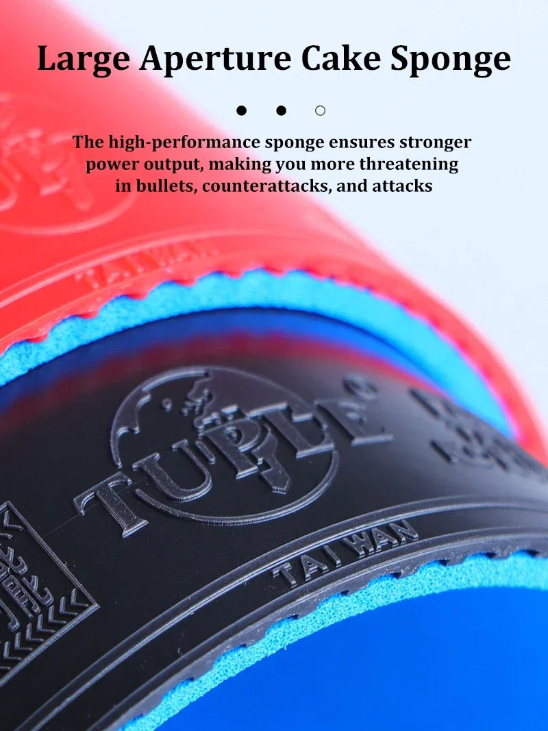 KOKUTAKU Table Tennis Racket Rubber Pimples in ITTF Approved Tuple 007 Ping Pong Rubber With Internal Energy Blue Cake Sponge