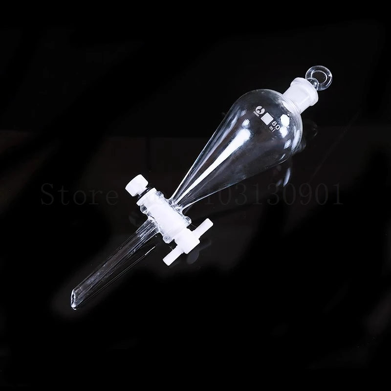 60ml-1000ml Lab Glass Pear-Shaped Separatory Funnel Used to Eurify Essential Oil Chemical Experiment