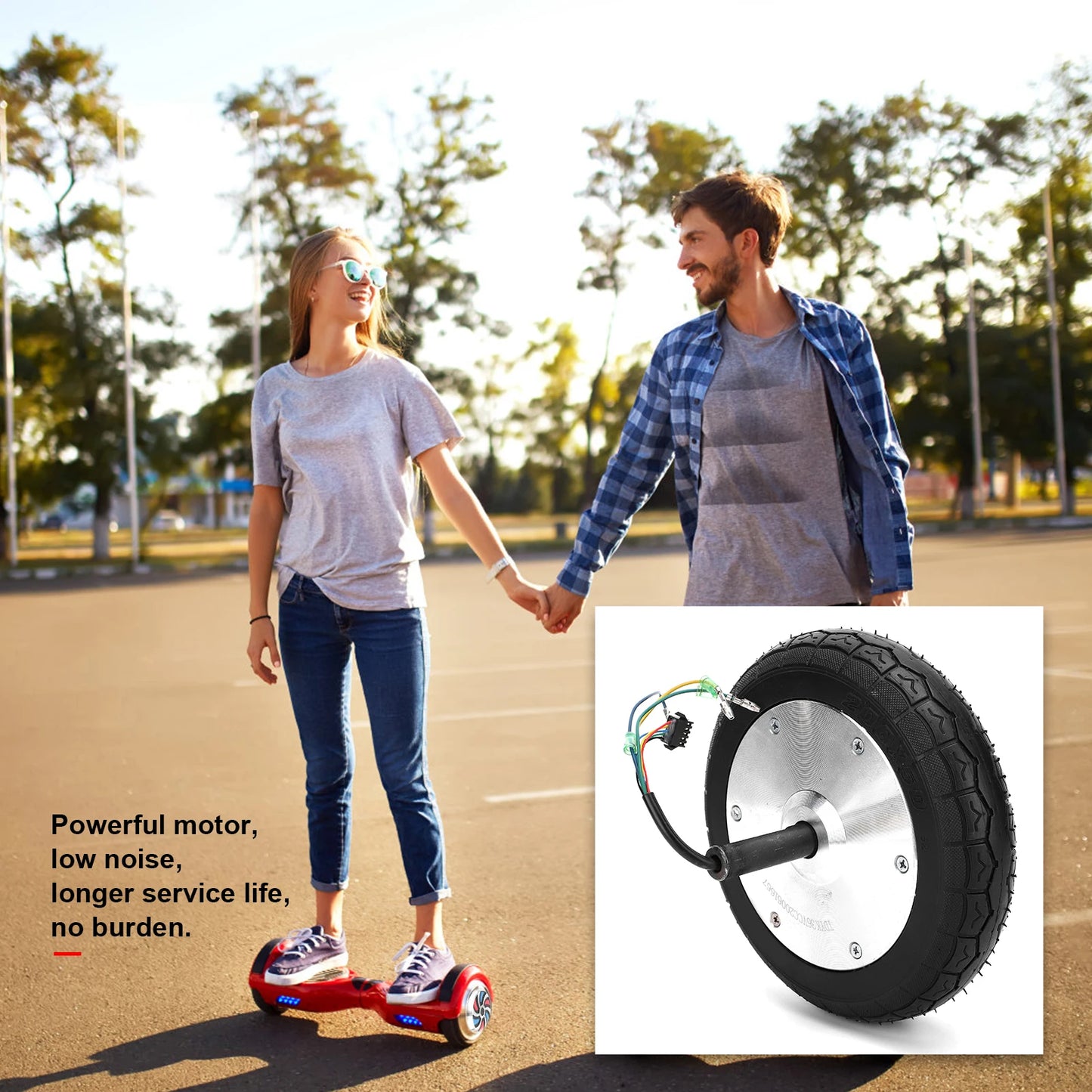 36V 350W Wheel Hub Motor for 8inch Electric Scooter Balancing Vehicle Replacement Parts Electric Scooter Hub Motor
