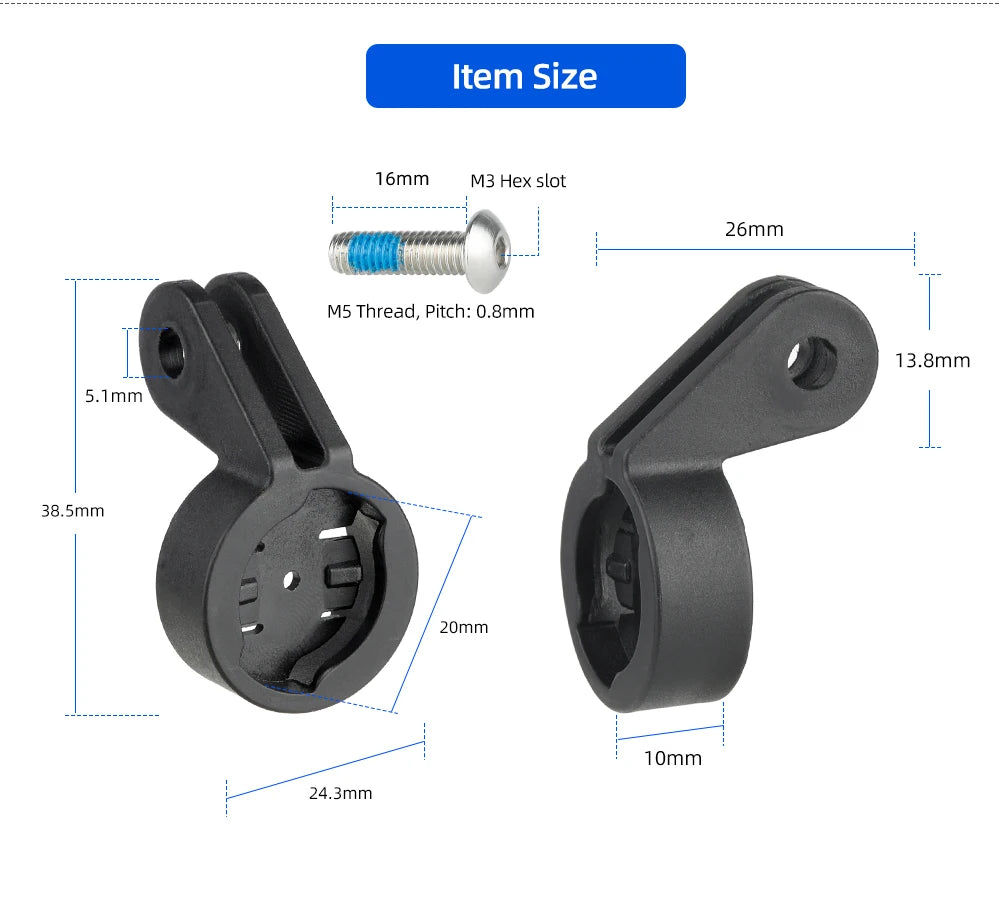 Bicycle Saddle Rail Rear Light Bracket Seatpost Mount Stand For Magicshine RN120 SEEMEE60 100 180 200 300 Lamp Extension Holder