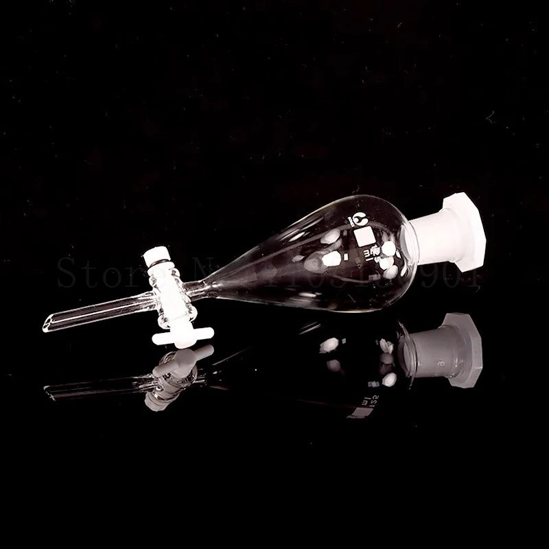 60ml-1000ml Lab Glass Pear-Shaped Separatory Funnel Used to Eurify Essential Oil Chemical Experiment