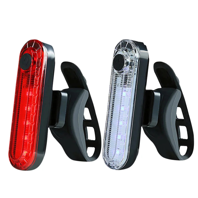 Bike Light Night Riding LED Explosion Flash Light USB Charging Tail Refill Highlighting Bike Light Bicycle Accessories Cycling