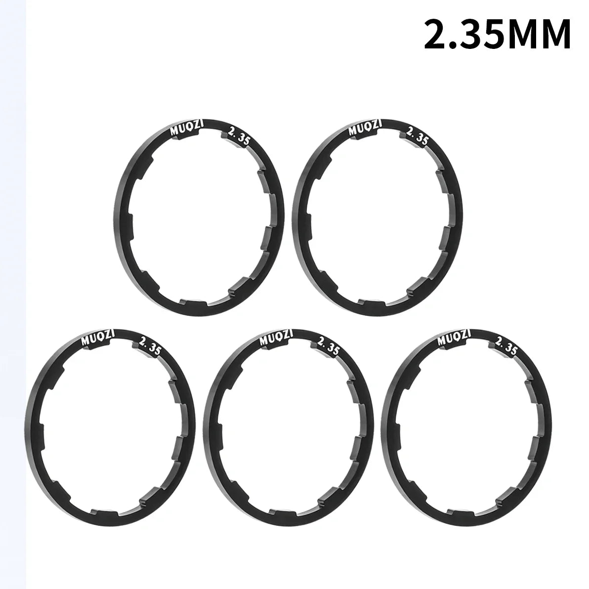 MUQZI 5pcs Cassette Washer 1mm 1.5mm 1.85mm 2mm 2.18mm 2.35mm 2.5mm Flywheel Spacer Bike Hub Washer