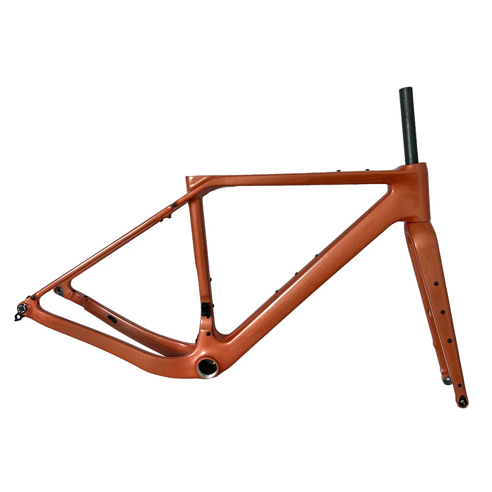 2024 G30U Carbon Gravel Bike Frame UDH Derailleur Hanger Treaded T47 Full Hidden Cable Gravel Frameset Carbon Road Frame Bicycle