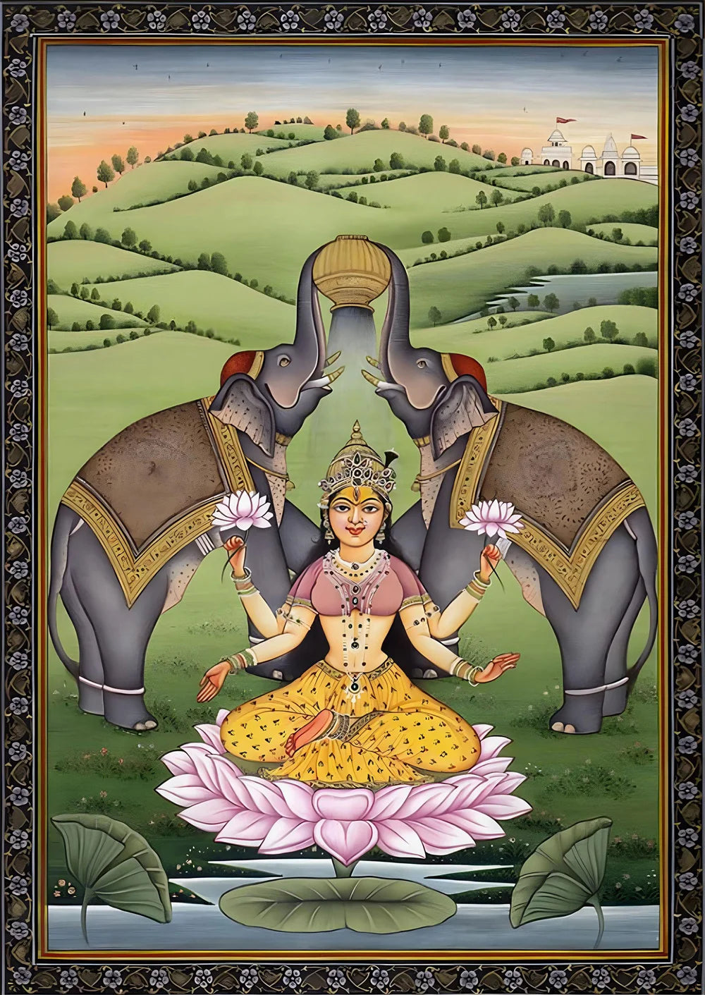 Hindu Goddess Wall Art Kali Mahavidya Poster Tantric Shakti Devi Canvas Painting Home Living Room Decoration Painting