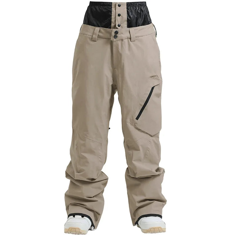 GSOU SNOW Women Men Ski Pants Snowboard Pants Super Baggy Snowboarding Loose Snow sport Insulation Waterproof Windproof