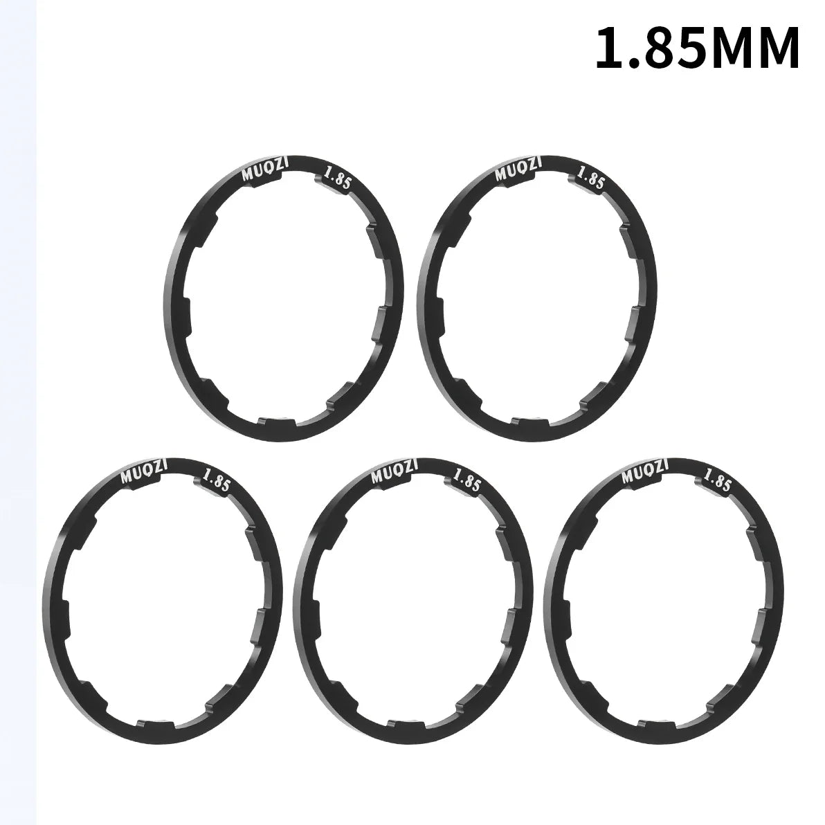 MUQZI 5pcs Cassette Washer 1mm 1.5mm 1.85mm 2mm 2.18mm 2.35mm 2.5mm Flywheel Spacer Bike Hub Washer