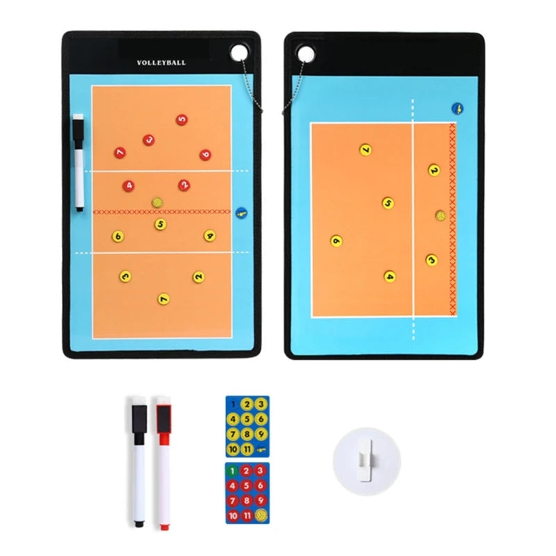 Basketball Coaching Clipboard with Dry Erases Marker and Magnets, Basketball Dry Erases Board for Coaches Football Sport