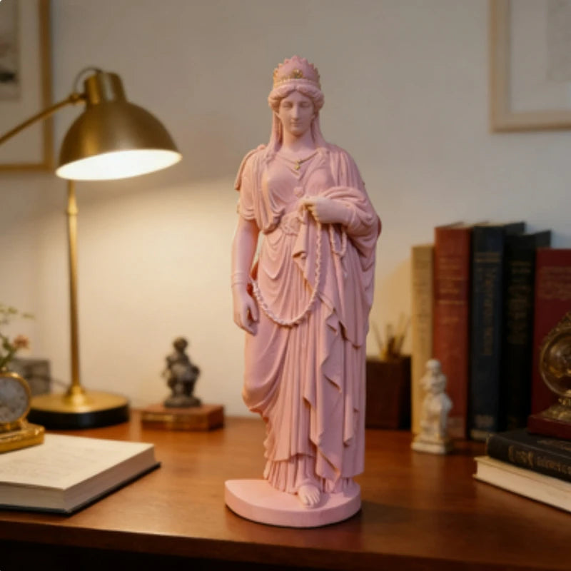 Greek Goddess Statue, New Classical Art Sculpture for Home Office - Desk & Decor Gift for Housewarming, Success