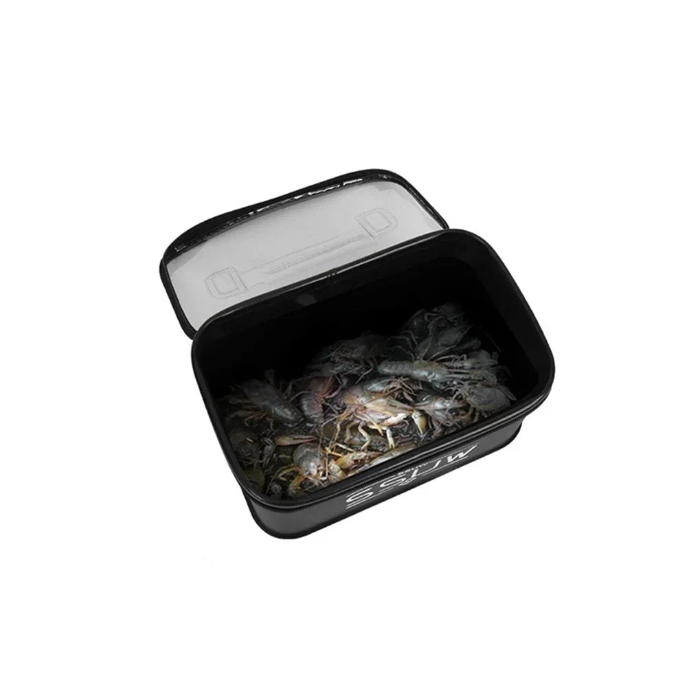 Portable EVA Fishing Tool Box, Fishing Accessory Organizer, Live Bait Storage Container, 3L/5L/7L Large Capacity Water Container