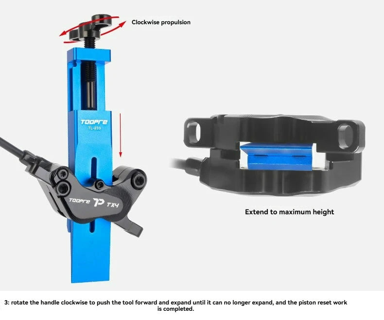 Bicycle Piston Reset Tool Bike Caliper Piston Press Tool For 2 Piston 4 Piston SHIMANO/SRAM Brake Caliper Bike Piston Tool