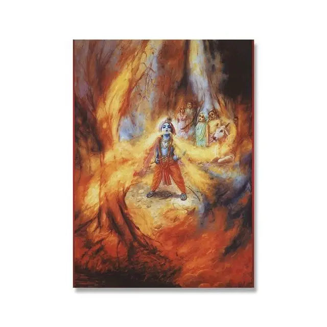 India Hindu God Ganesha Temple Elephant God Series Religion Canvas  Picture For Room Home Corridor Office Decor
