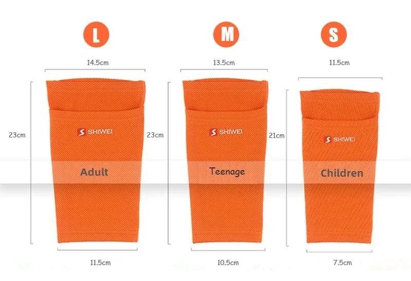 One set of Soccer Shin Guard Pads with Sleeves Kids Child Men Unisex Training Protection football accessories futbol accesorios
