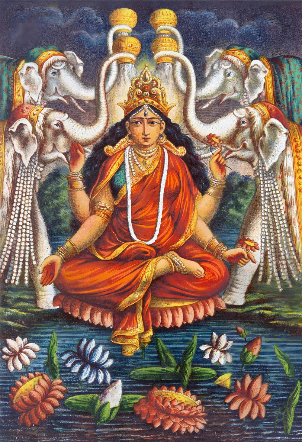 Hindu Goddess Wall Art Kali Mahavidya Poster Tantric Shakti Devi Canvas Painting Home Living Room Decoration Painting