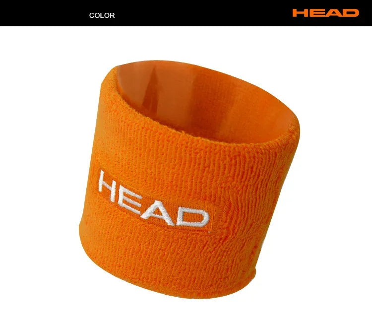 Original HEAD Tennis Wristband Badminton Sport Wristband Cotton Comfortable Sweat Wiping Non Slip Wristband