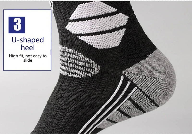New Winter Warm Ski Socks Anti-slip Thickened Compression Snowboard Socks Thermal Moisture-wicking Knee High Socks 2026