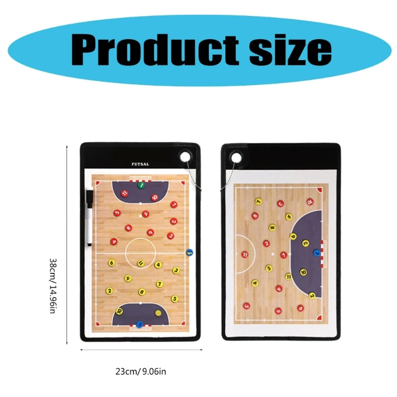 Basketball Coaching Clipboard with Dry Erases Marker and Magnets, Basketball Dry Erases Board for Coaches Football Sport