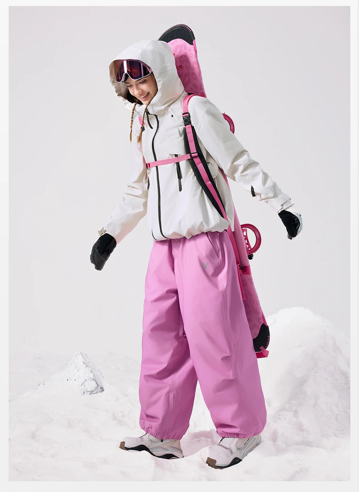 VECTOR Men Women 3L Cotton Ski Jacket Ski Pants Winter Warm Windproof Waterproof Outdoor Sports Snowboard Ski Coat Trousers