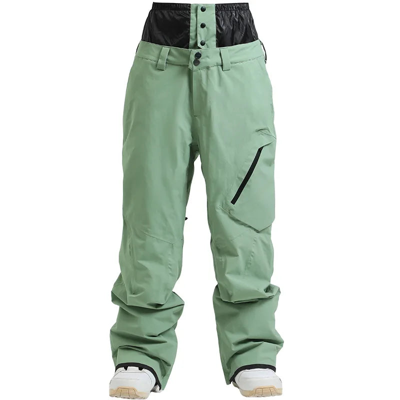 GSOU SNOW Women Men Ski Pants Snowboard Pants Super Baggy Snowboarding Loose Snow sport Insulation Waterproof Windproof