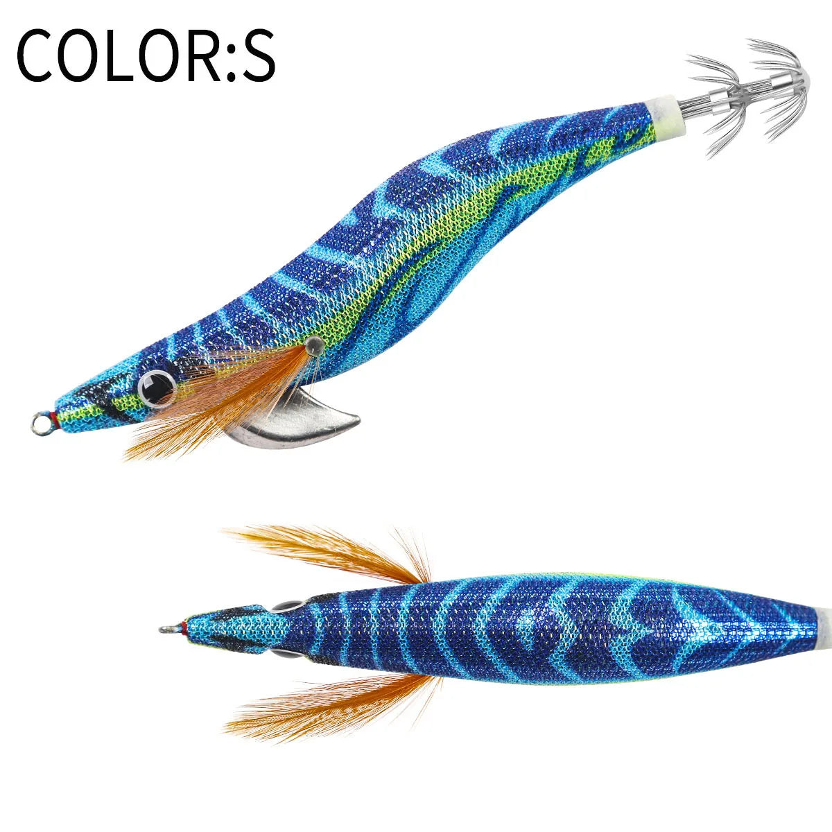 12g 14g 19g Squid Jig Floating Eging Fishing Squid Lure Fishing Lure Artificial Bait for Fishing Squid Hook Octopus Cuttlefish